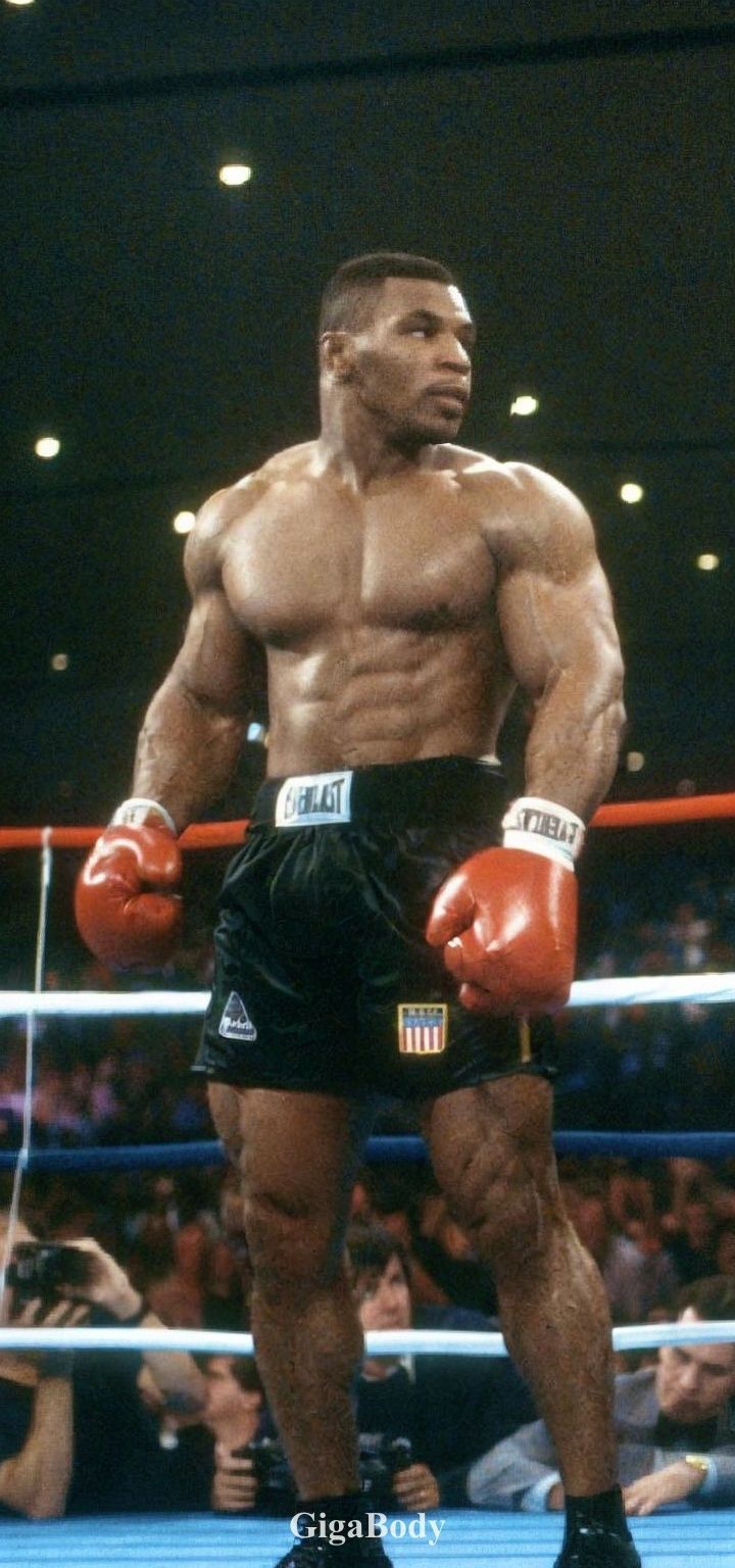 Heavyweight standing in the ring before the bell